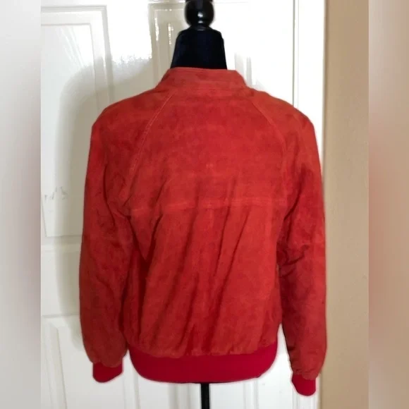 VINTAGE ABERCROMBIE & FITCH SUEDE LEATHER LINED SOUTHWEST WOOL JACKET MEDIUM‌‌‌‌ - Picture 5 of 11